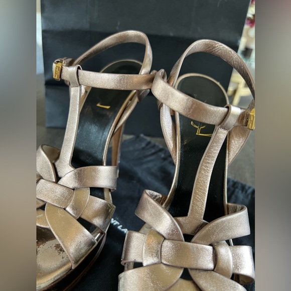 Saint Laurent Tribute Platform Sandals - Picture 12 of 17